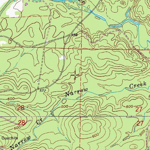 Topographic Map of Camp School (historical), AR