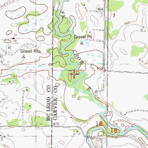 Topographic Map of Silver Creek, MN