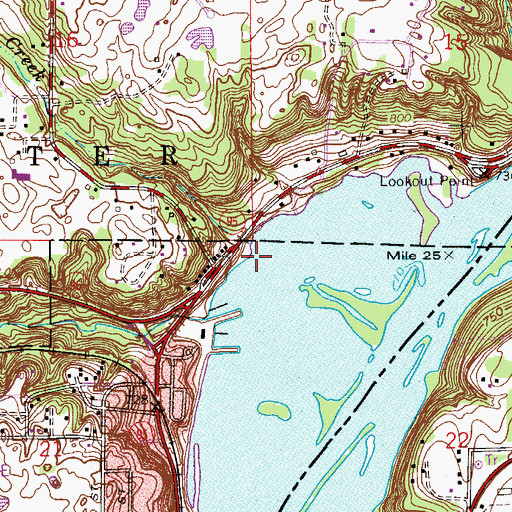Topographic Map of Silver Creek, MN
