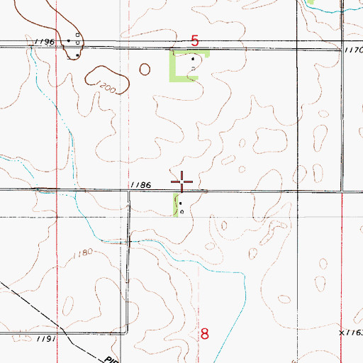 Topographic Map of Silver Maple School, MN