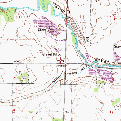 Topographic Map of Sitz School, MN