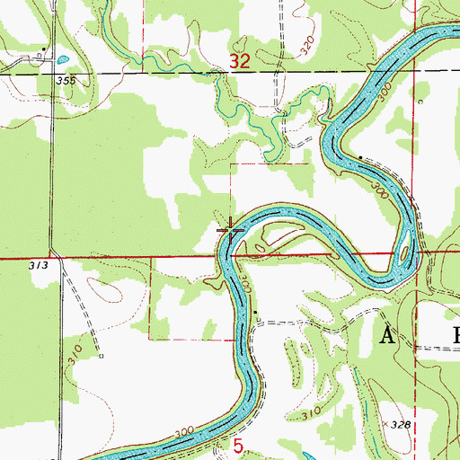 Topographic Map of Gill Ford, AR