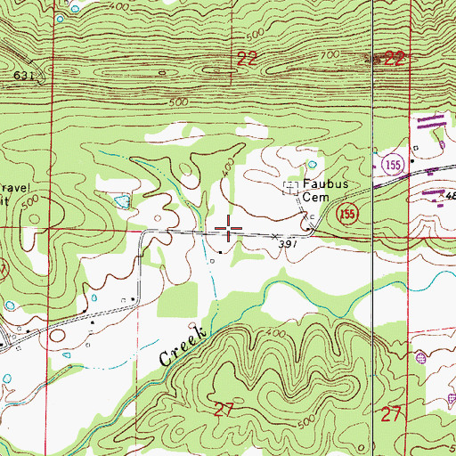 Topographic Map of Massey School (historical), AR