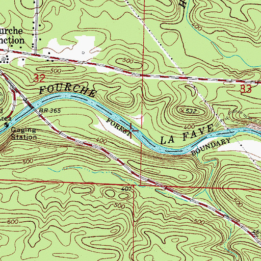 Topographic Map of The Narrows, AR
