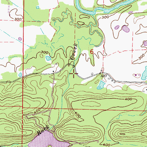 Topographic Map of New Georgia School (historical), AR