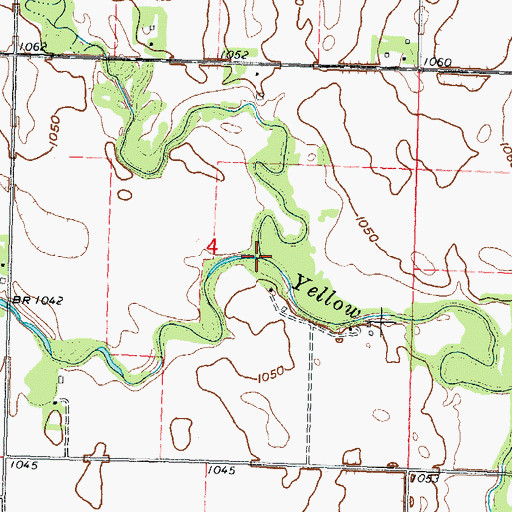 Topographic Map of Spring Creek, MN