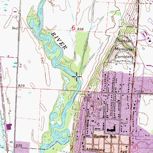 Topographic Map of Spring Creek, MN