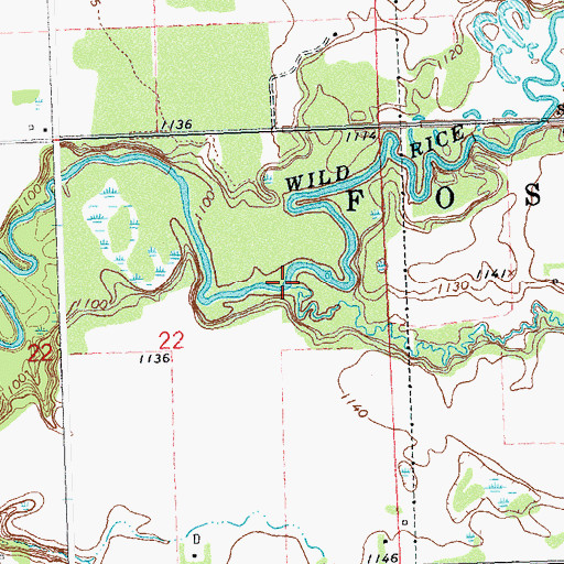 Topographic Map of Spring Creek, MN