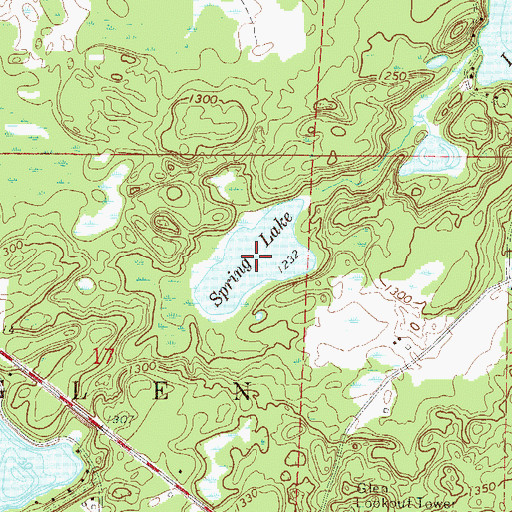 Topographic Map of Spring Lake, MN