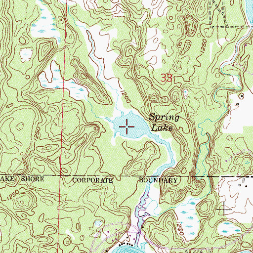 Topographic Map of Spring Lake, MN