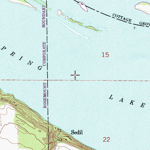 Topographic Map of Spring Lake, MN