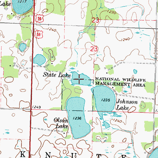 Topographic Map of State Lake, MN