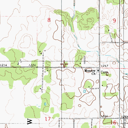 Topographic Map of Stoa School, MN