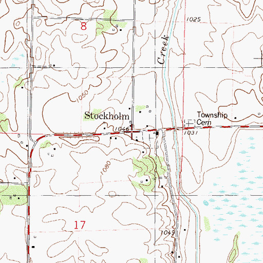 Topographic Map of Stockholm, MN