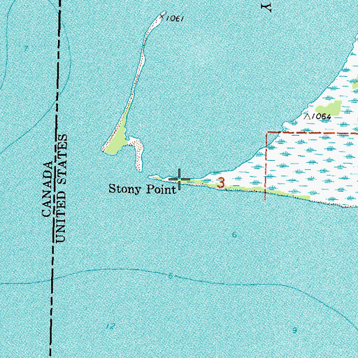 Topographic Map of Stony Point, MN