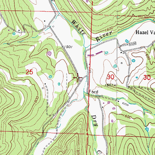 Topographic Map of Arnett Church (historical), AR