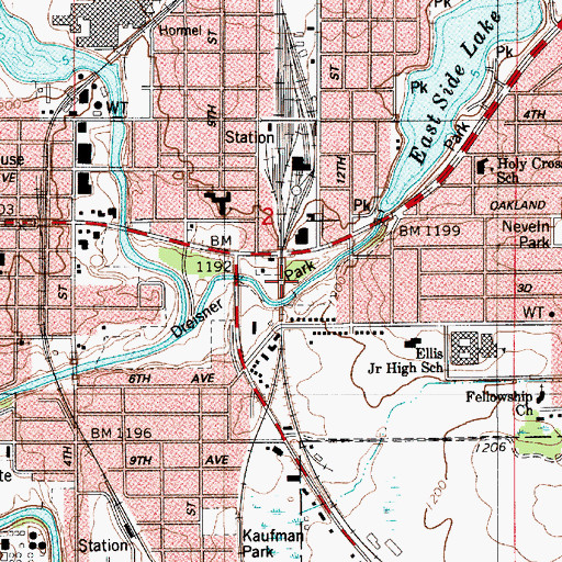 Topographic Map of Sulton Park, MN