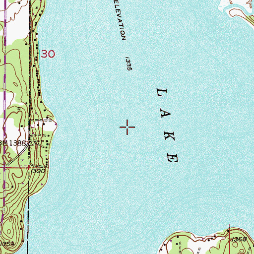 Topographic Map of Swan Lake, MN