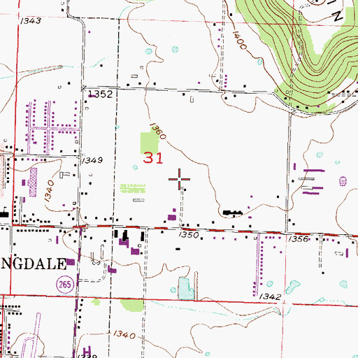 Topographic Map of Bobby Hopper Park, AR