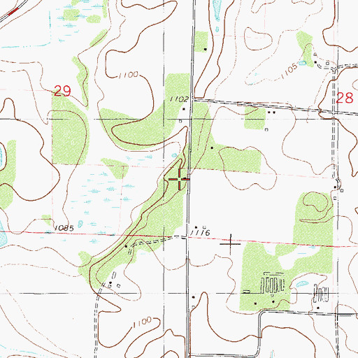 Topographic Map of Taylor School, MN