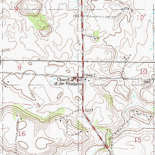 Topographic Map of Temperance School, MN