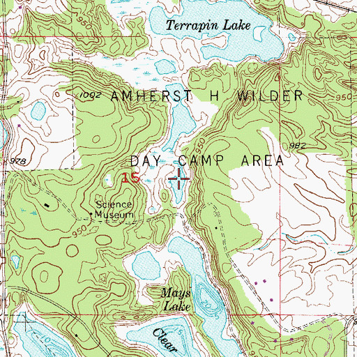Topographic Map of Terrapin Lake, MN