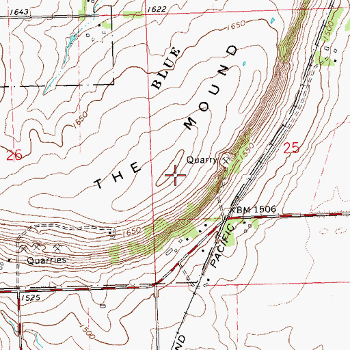 Topographic Map of The Mound, MN