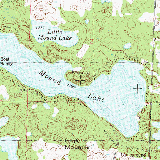 Topographic Map of The Mound, MN