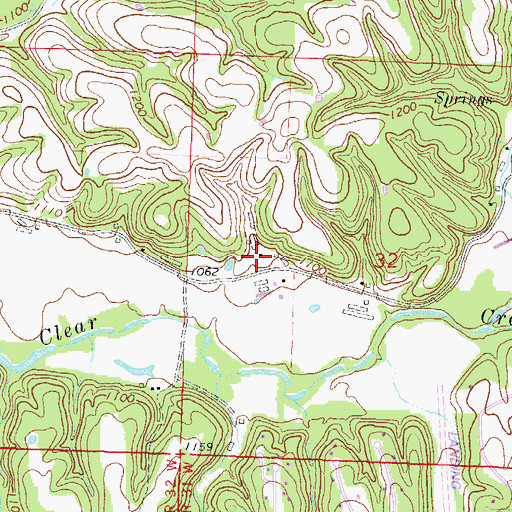 Topographic Map of Cooks Chapel (historical), AR