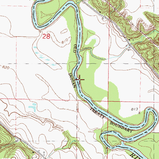 Topographic Map of Threemile Creek, MN