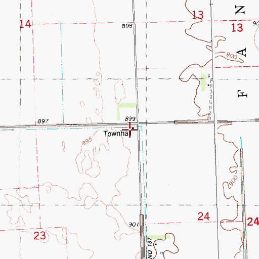 Topographic Map of Tin School, MN