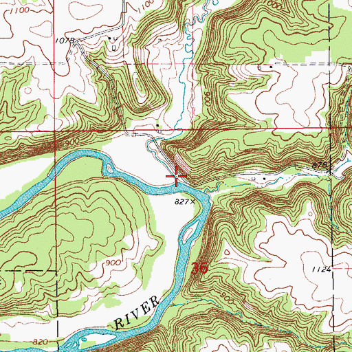 Topographic Map of Torkelson Creek, MN