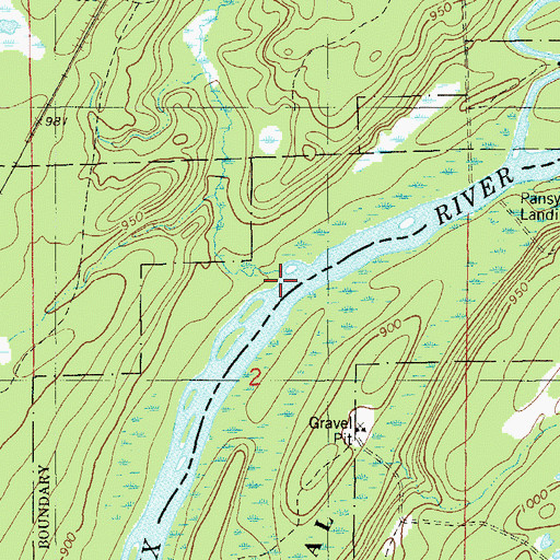 Topographic Map of Trout Brook, MN