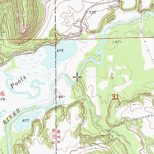 Topographic Map of Trout Creek, MN
