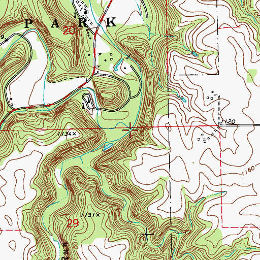 Topographic Map of Trout Run, MN