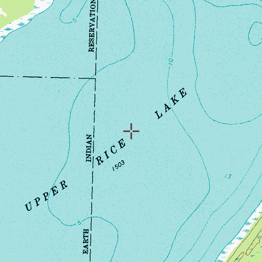 Topographic Map of Upper Rice Lake, MN