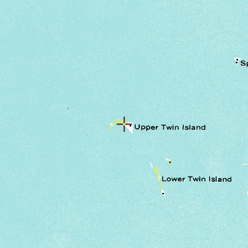 Topographic Map of Upper Twin Island, MN