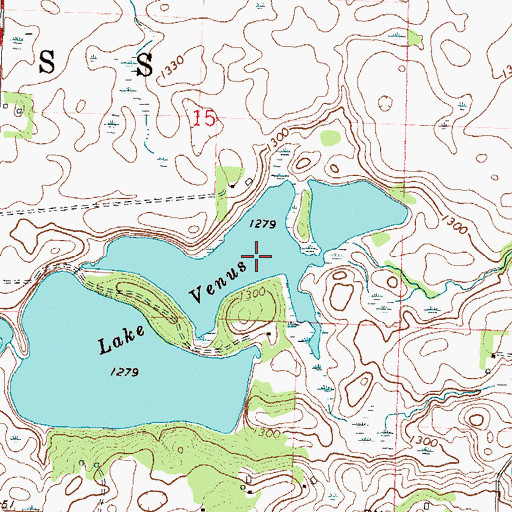 Topographic Map of Lake Venus, MN