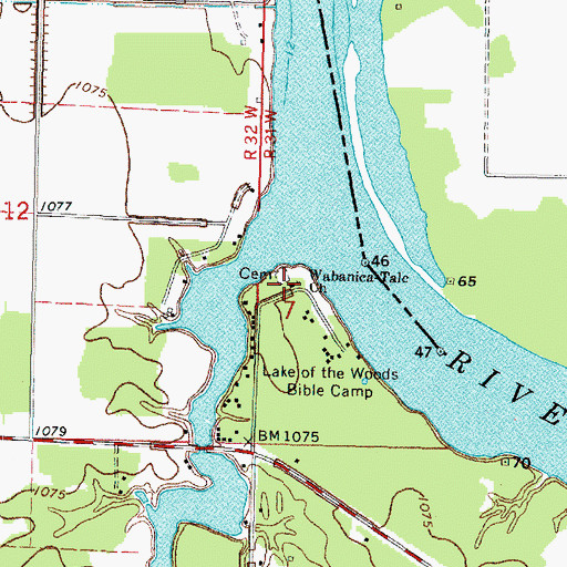 Topographic Map of Wabanica Talc Church, MN
