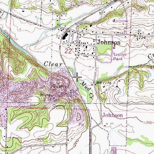 Topographic Map of Hewitts Mill (historical), AR