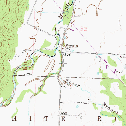Topographic Map of Liberty School (historical), AR