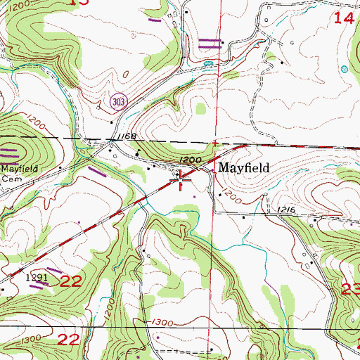 Topographic Map of Macedonia Church (historical), AR