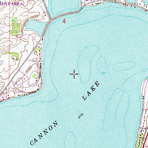 Topographic Map of Wells Lake, MN