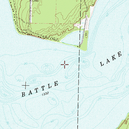 Topographic Map of West Battle Lake, MN