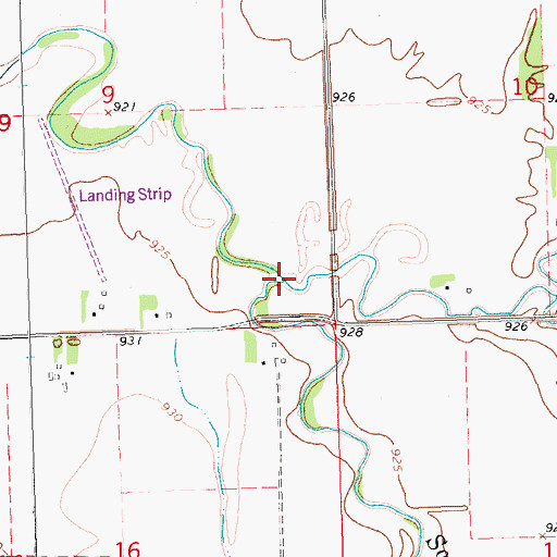 Topographic Map of Whisky Creek, MN
