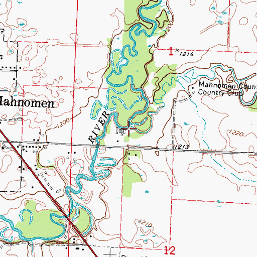 Topographic Map of White Earth River, MN