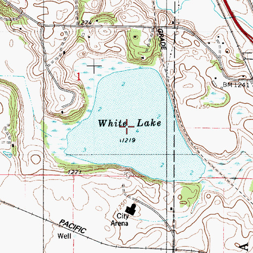 Topographic Map of White Lake, MN