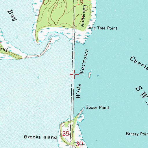 Topographic Map of Wide Narrows, MN