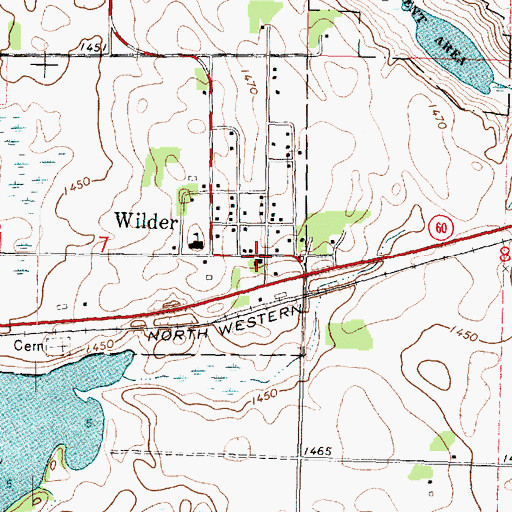 Topographic Map of Wilder, MN