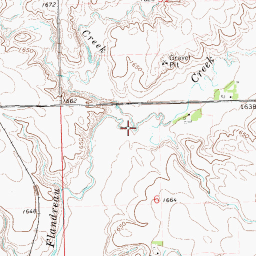 Topographic Map of Willow Creek, MN